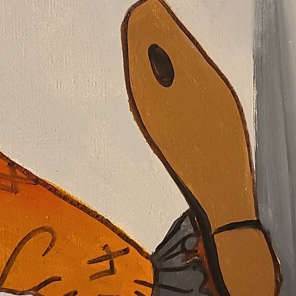 Oil on Canvas Whimsical Clown Wall Art Painting  24" x 20" - Picture 11 of 13